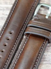 Load image into Gallery viewer, Buttero Leather Watch Strap - Dark Brown
