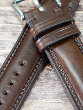 Load image into Gallery viewer, Buttero Leather Watch Strap - Dark Brown
