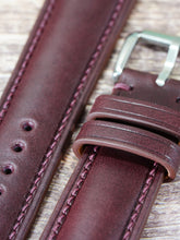 Load image into Gallery viewer, Buttero Leather Watch Strap - Bordeaux
