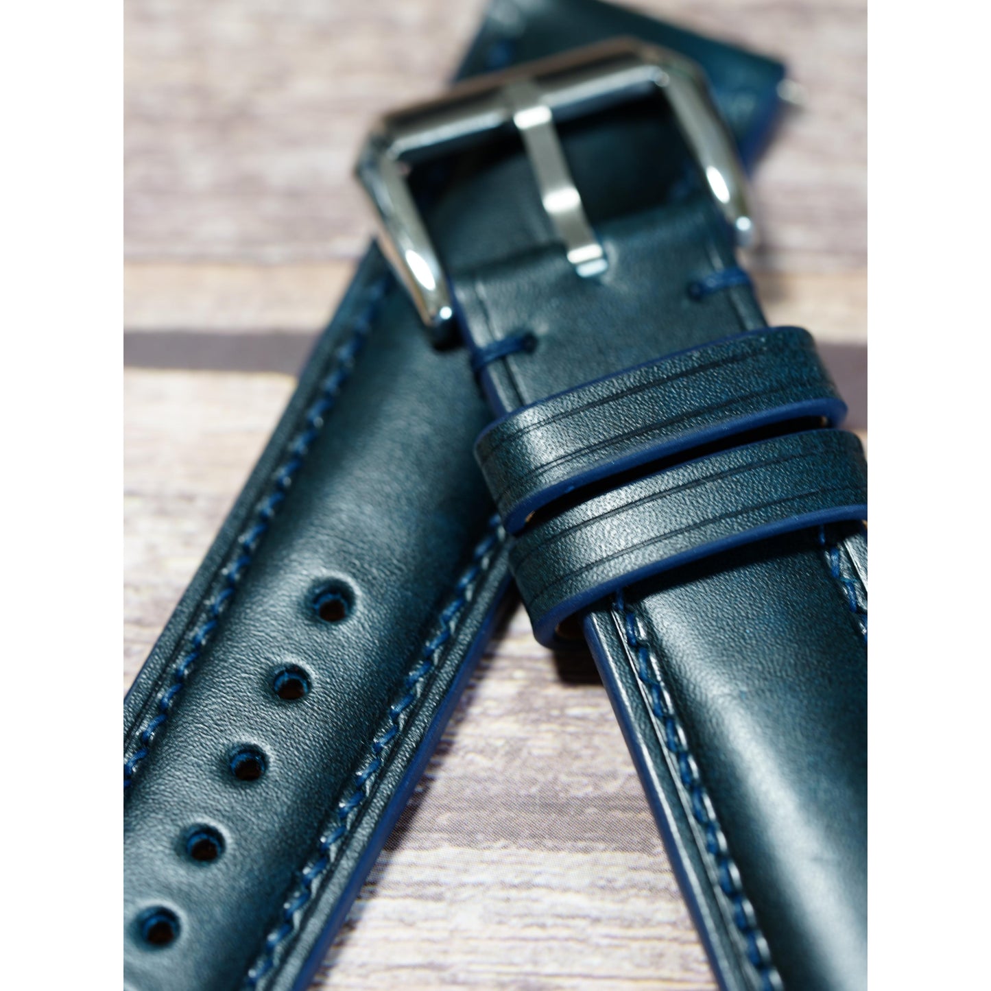Buttero Leather Watch Strap - Deep Teal