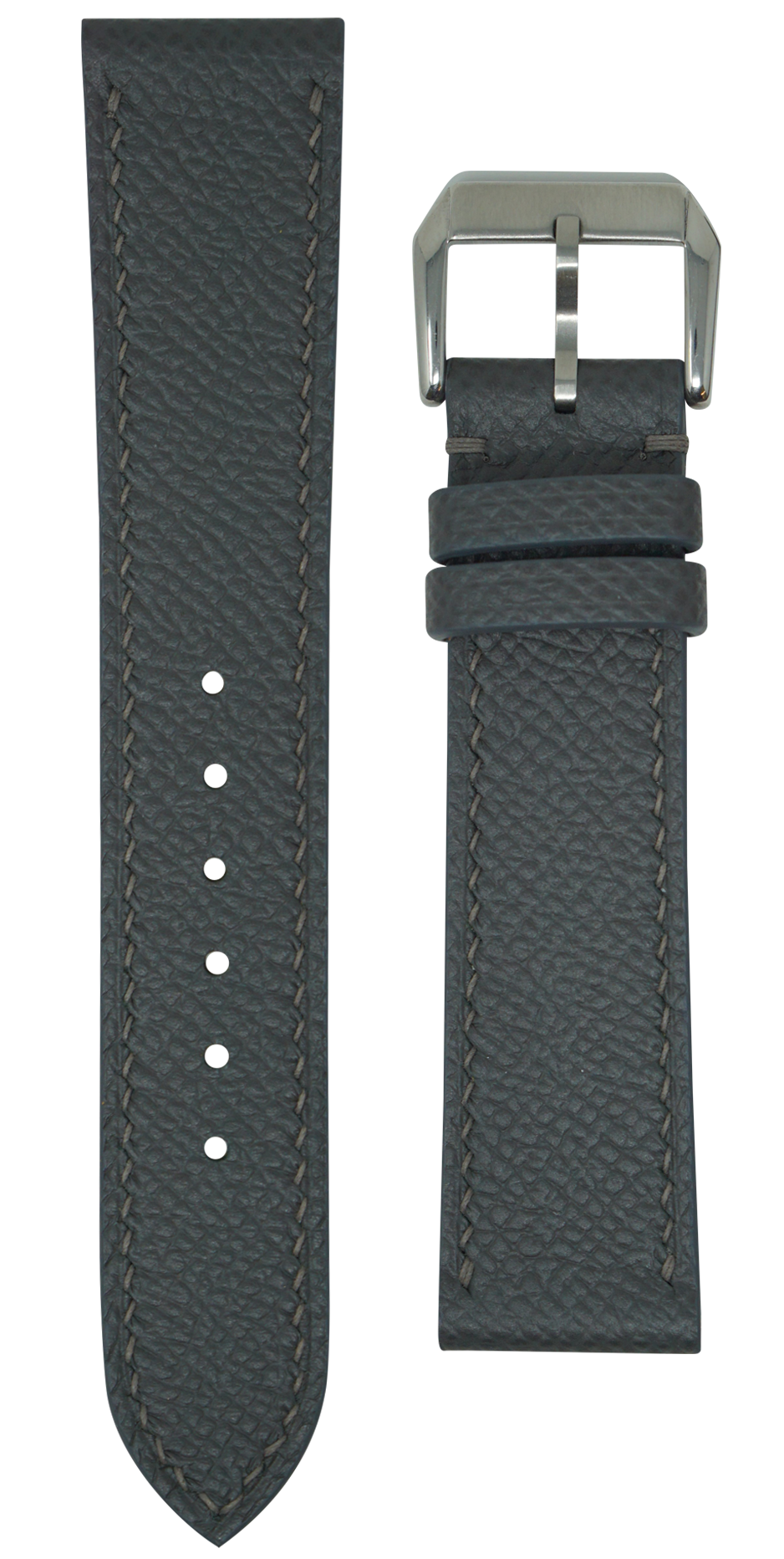 Epsom Leather Watch Strap - Gris Meyer