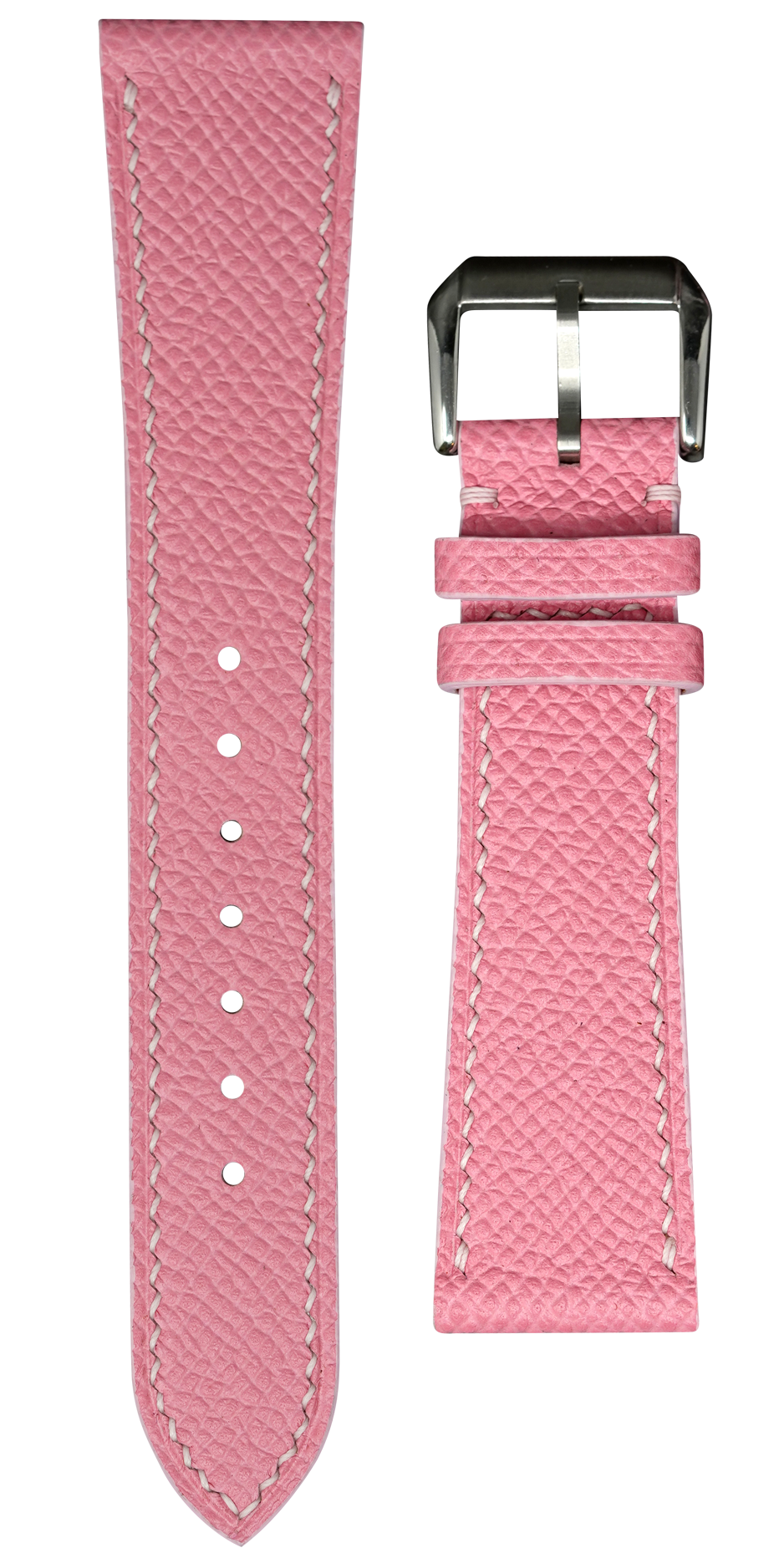 Epsom Leather Watch Strap - Pink