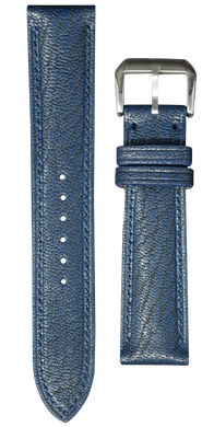 Goat Leather Watch Strap - Deep Blue