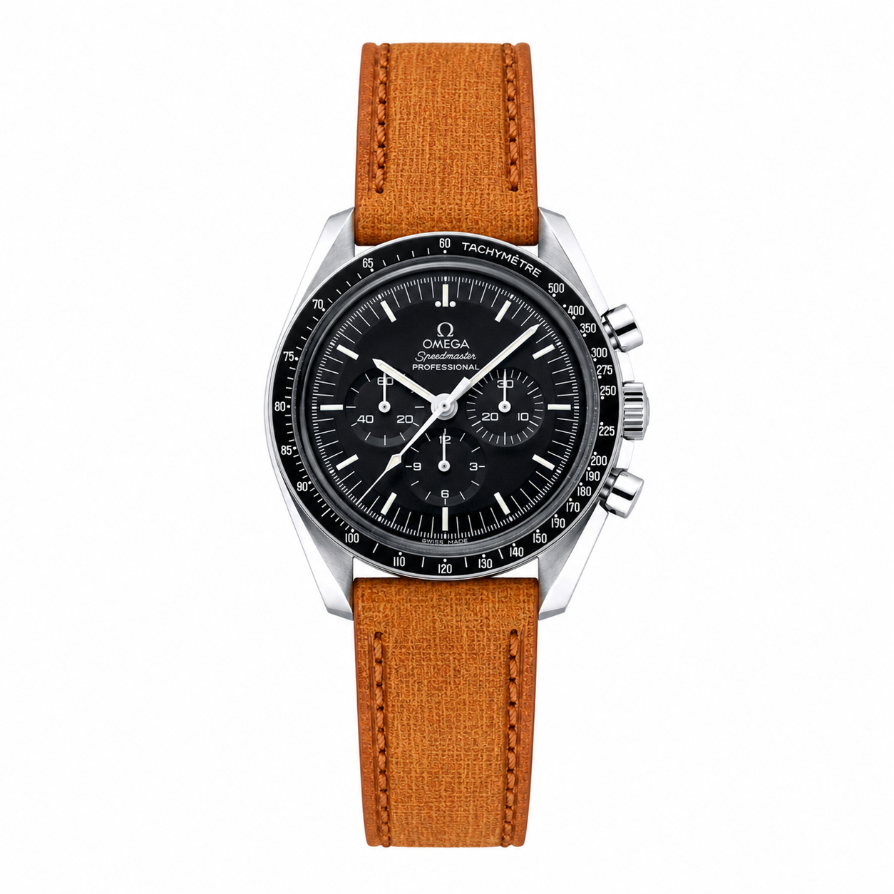 Babele Linen Leather Watch Strap - Golden Oak