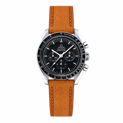 Babele Linen Leather Watch Strap - Golden Oak