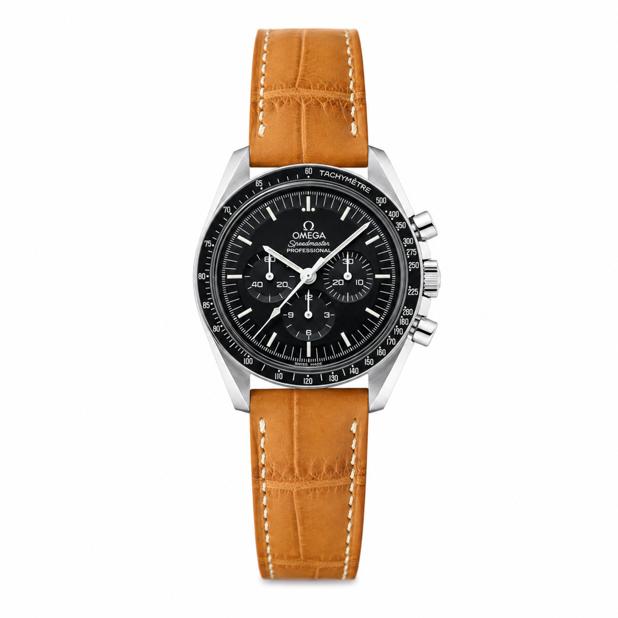 Crocodile Leather Watch Strap - Honey Brown