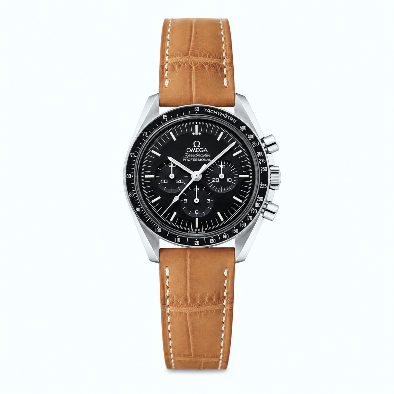 Crocodile Leather Watch Strap - Honey Brown