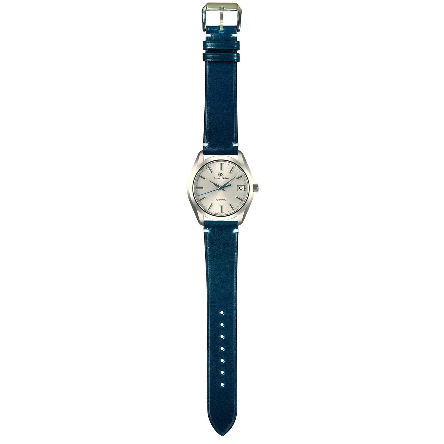 Shell Cordovan Leather Watch Strap - Teal Blue