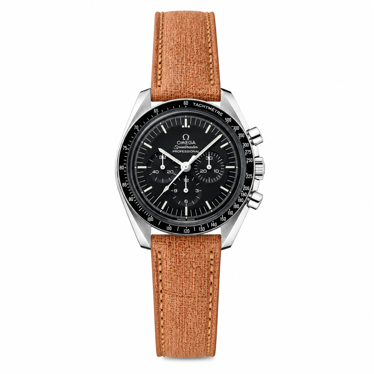 Babele Linen Leather Watch Strap - Light Tan