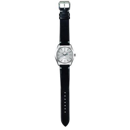 Shell Cordovan Leather Watch Strap - Black