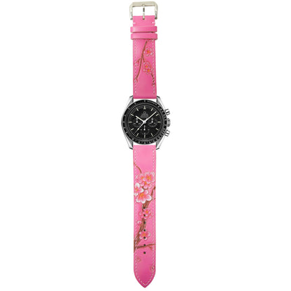 Sakura Blossom - Engraved Leather Watch Straps