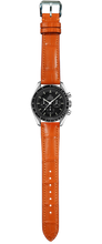 Load image into Gallery viewer, Crocodile Leather Watch Strap - Orange
