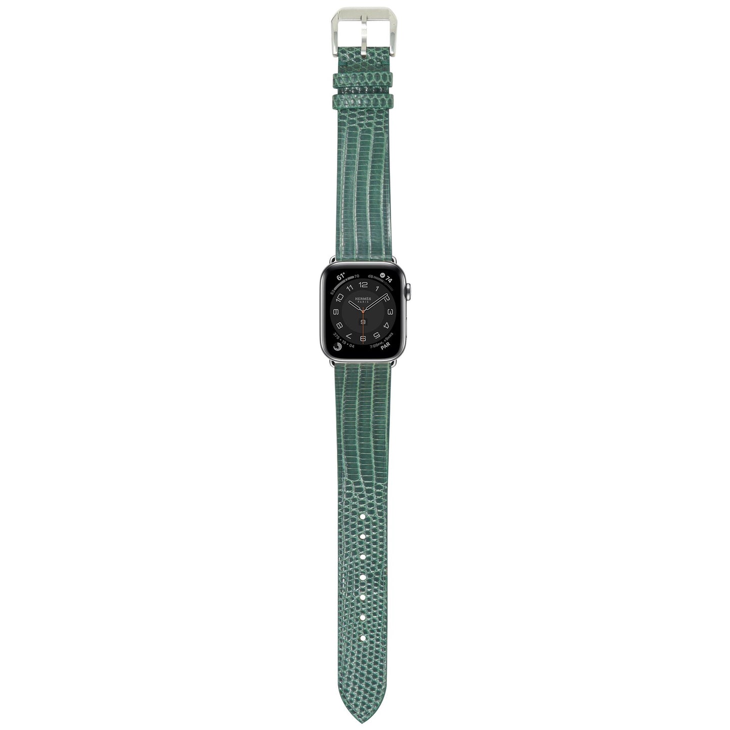 Lizard watch strap - green