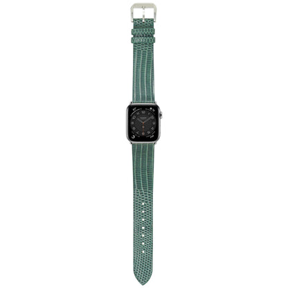 Lizard watch strap - green