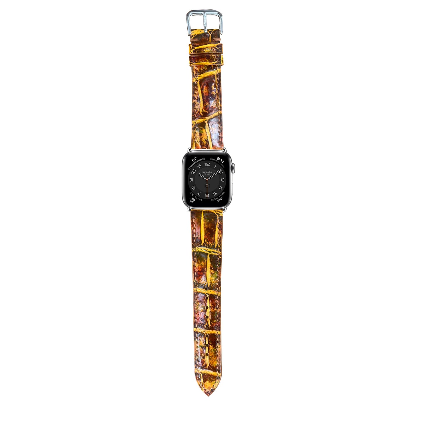 Crocodile Leather Watch Strap - Mixing Dye