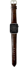 Load image into Gallery viewer, Crocodile Leather Watch Strap - Brown
