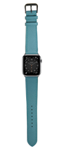 Load image into Gallery viewer, Epsom Leather Apple Watch Strap - Baby Blue
