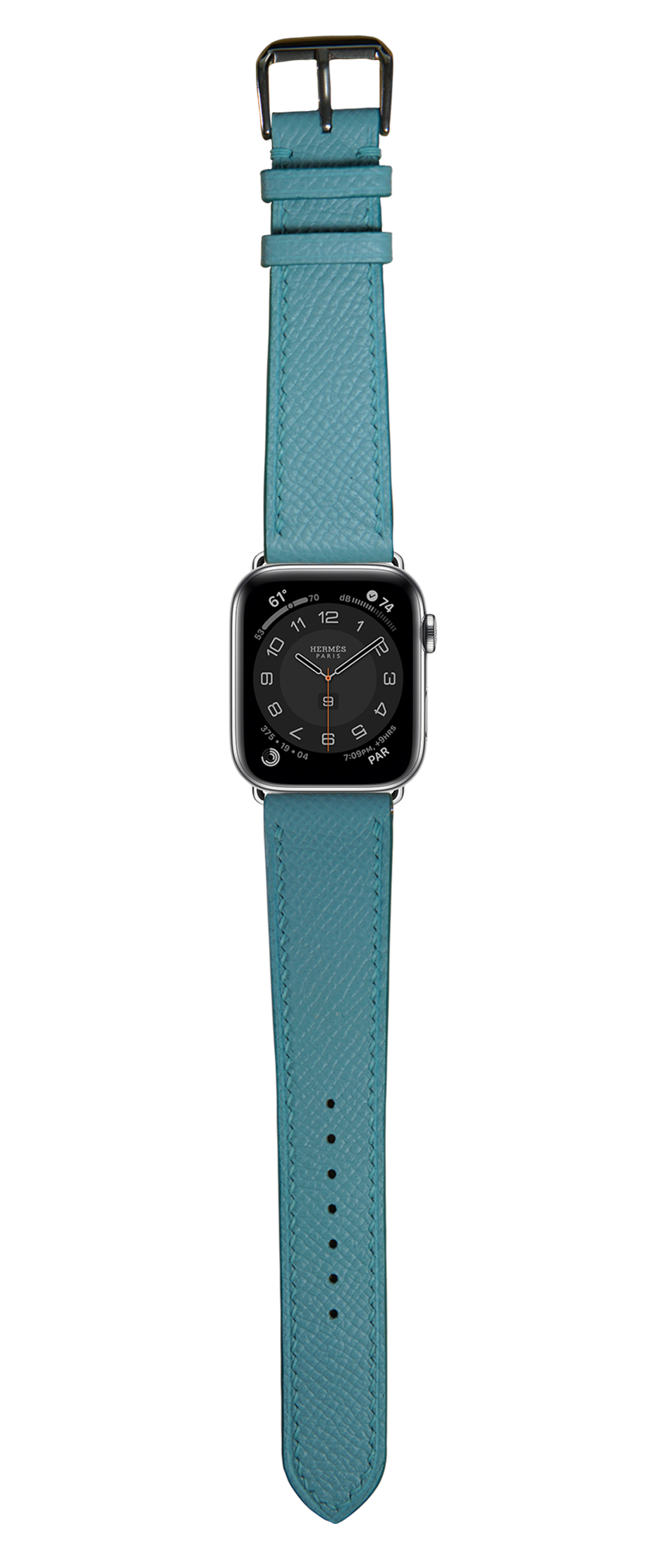 Epsom Leather Apple Watch Strap - Baby Blue