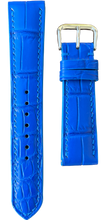 Load image into Gallery viewer, Apple Watch Strap - Crocodile Leather - Blue
