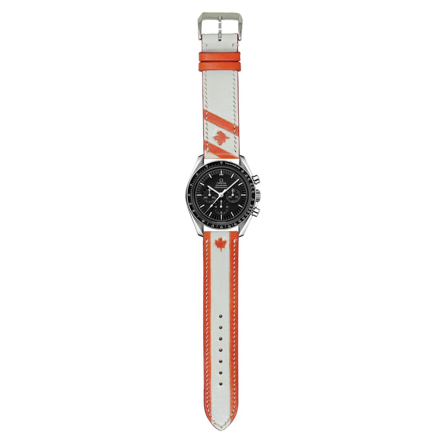 Canadian Flag - Engraved Leather Watch Straps