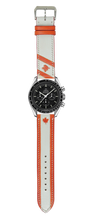 Load image into Gallery viewer, Canadian Flag - Engraved Leather Watch Straps
