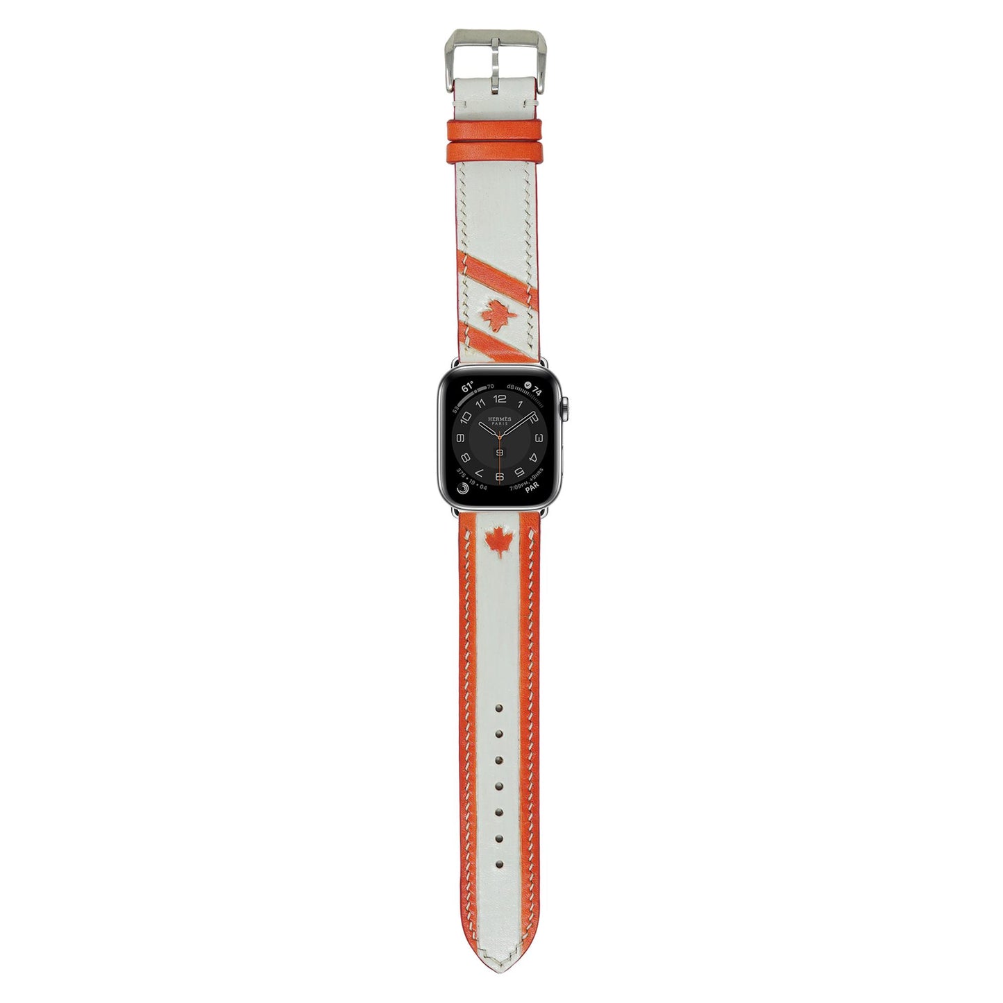 Canadian Flag - Engraved Leather Watch Straps
