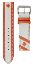 Load image into Gallery viewer, Canada Flag - Engraved Leather Watch Straps
