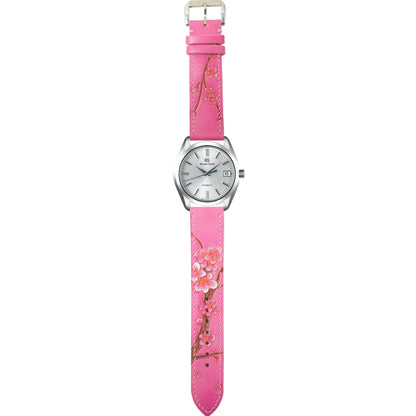 Sakura Blossom - Engraved Leather Watch Straps