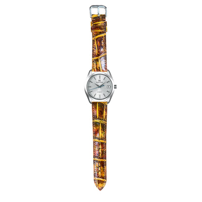 Crocodile Leather Watch Strap - Mixing Dye