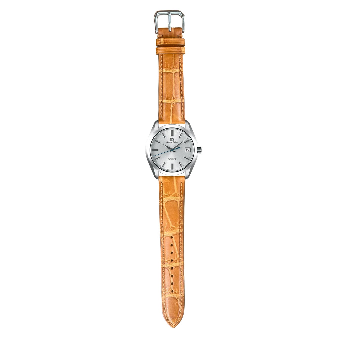 Crocodile Leather Watch Strap - Light Brown