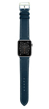 将图片加载到图库查看器，Epsom Leather Apple Watch Strap - Navy
