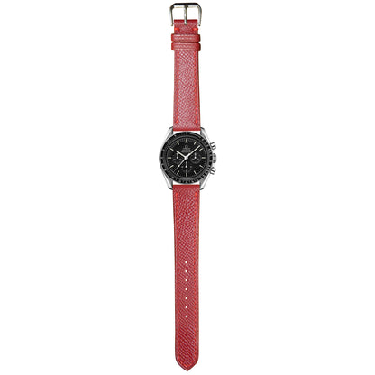 Epsom Leather Watch Strap - Red
