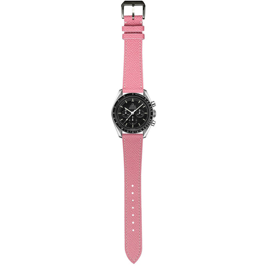 Epsom Leather Watch Strap - Pink