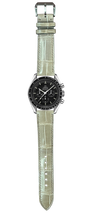 Load image into Gallery viewer, Crocodile Leather Watch Strap - Gray
