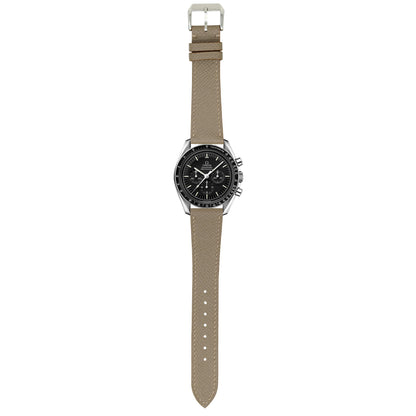 Epsom Leather Watch Strap - Taupe