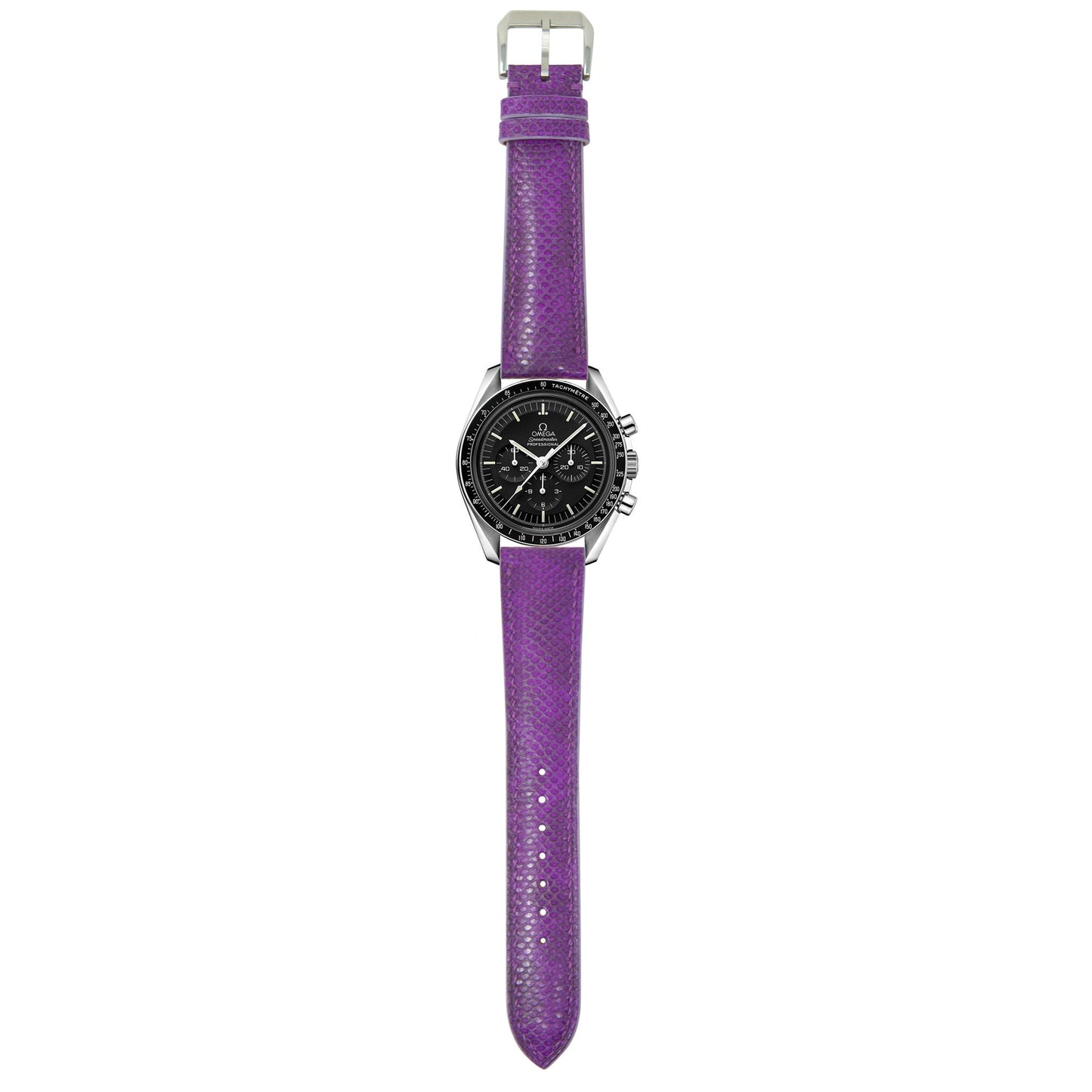 Karung Snake Skin Watch Strap - Purple