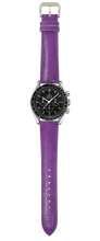 将图片加载到图库查看器，Karung Snake Skin Watch Strap - Purple
