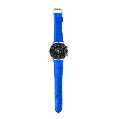 Crocodile Leather Watch Strap - Blue