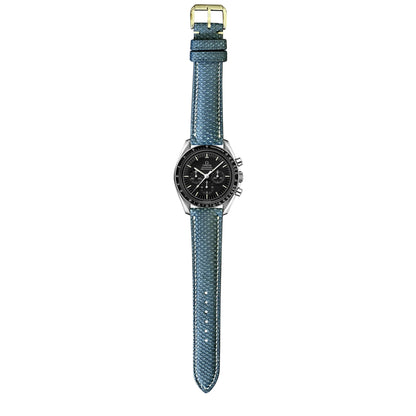 Karung Snake Skin Watch Strap - Navy