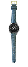 Load image into Gallery viewer, Karung Snake Skin Watch Strap - Navy
