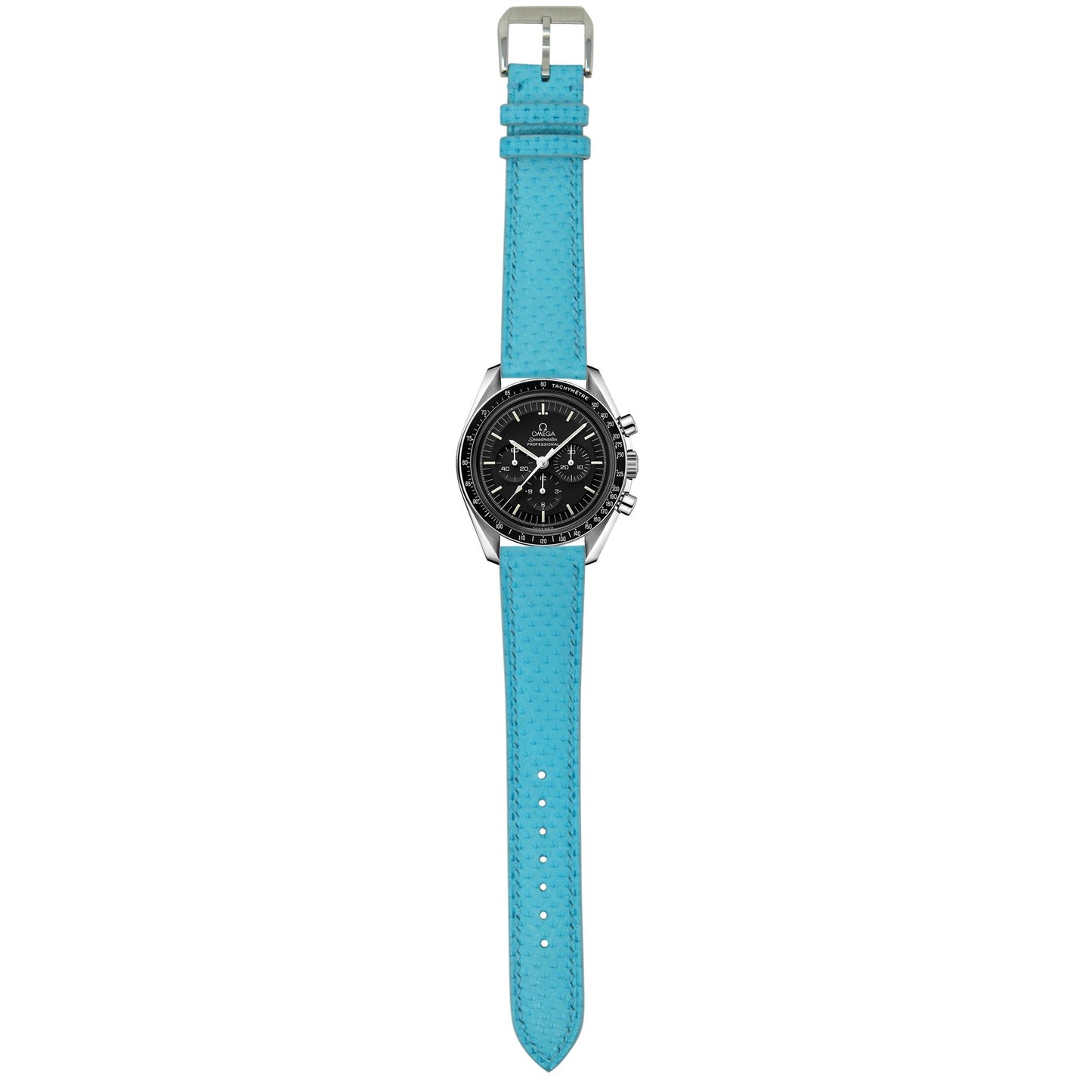 Karung Snake Skin Watch Strap - Tiffany Blue
