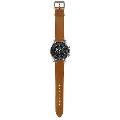 Shell Cordovan Leather Watch Strap - Natural