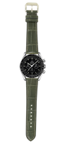 Load image into Gallery viewer, Crocodile Leather Watch Strap - Dark Sage
