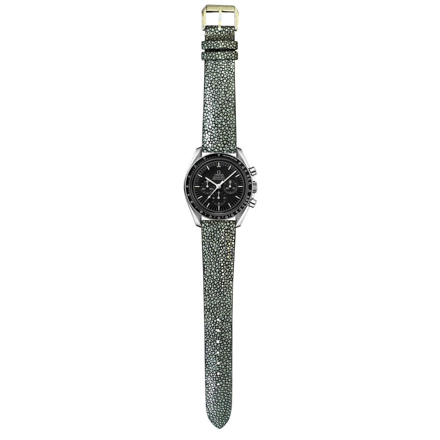 Stingray Leather Watch Strap - Gray