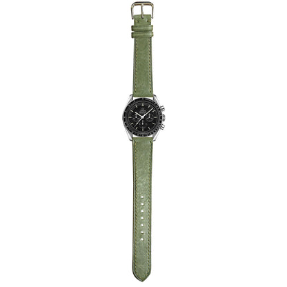 Maya Leather Watch Strap - Dark Green