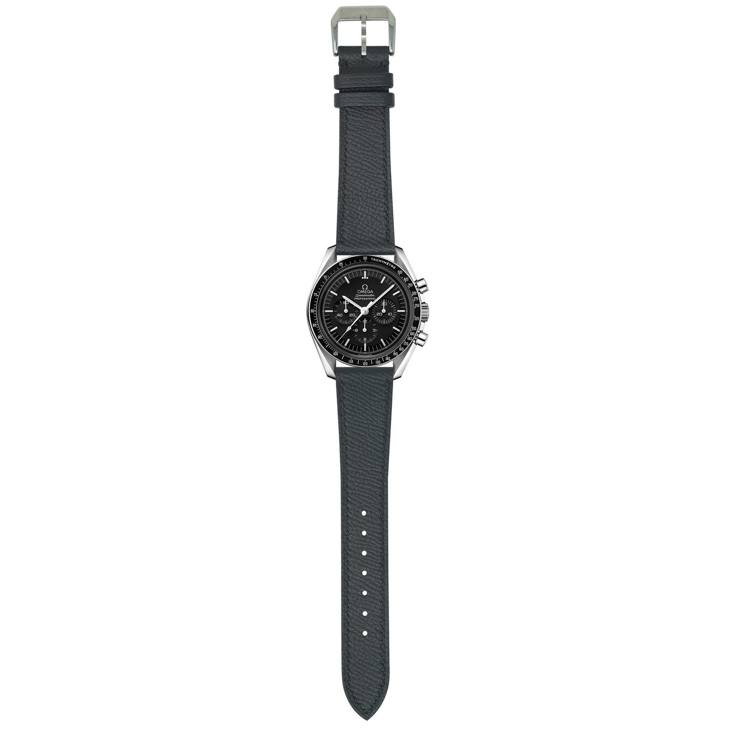 Epsom Leather Watch Strap - Black