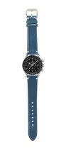 将图片加载到图库查看器，Shell Cordovan Leather Watch Strap - Teal Blue
