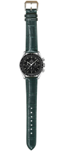 Load image into Gallery viewer, Crocodile Leather Watch Strap - Dark Green
