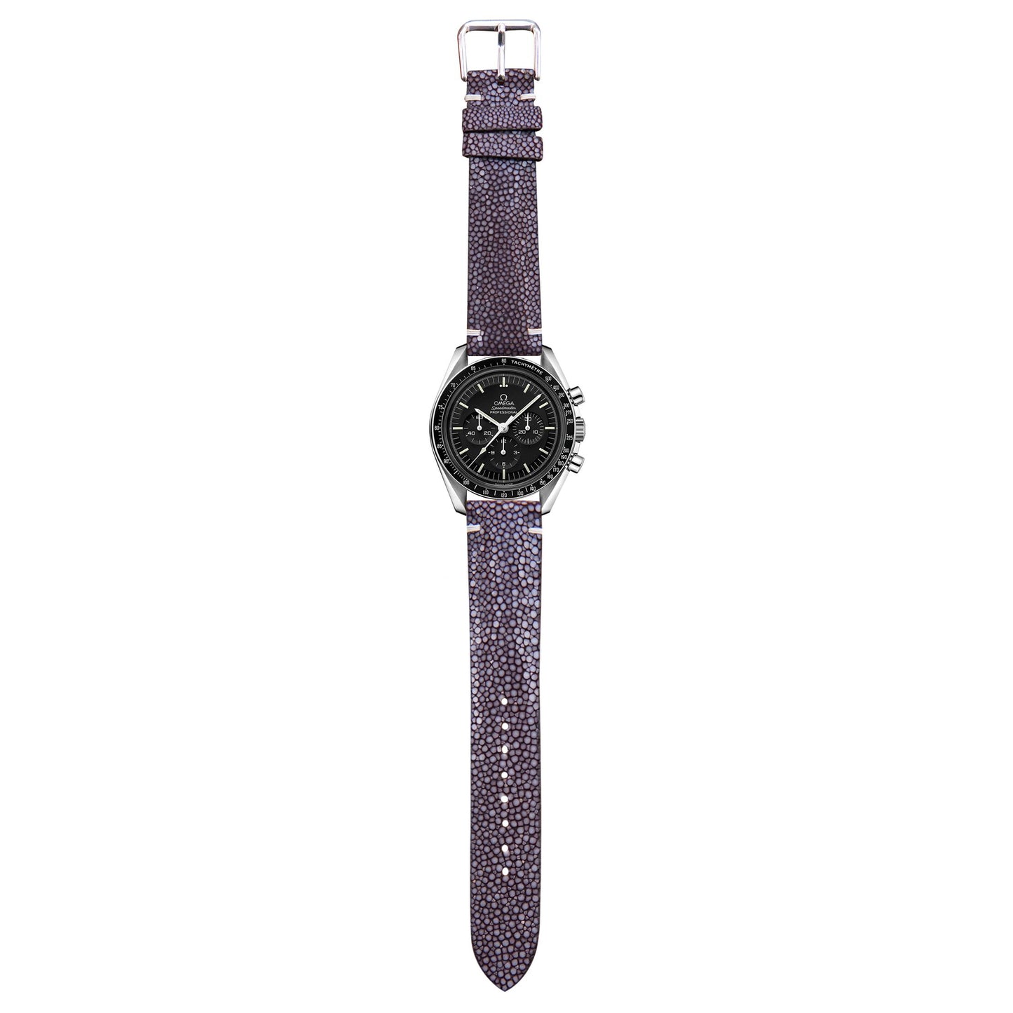 Stingray Leather Watch Strap - Brown