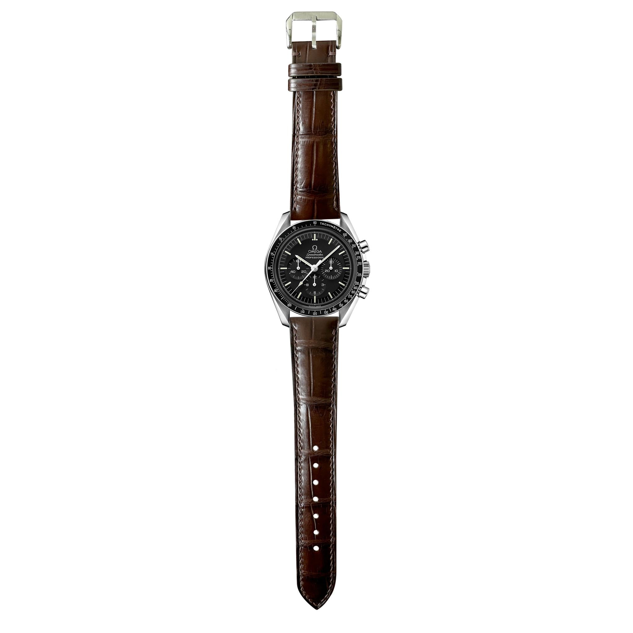 Crocodile Leather Watch Strap - Brown – VGreen